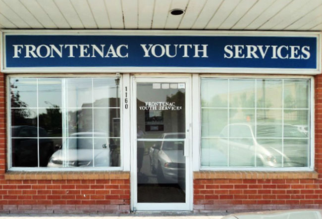 Outside the Frontenac Youth Services Building
